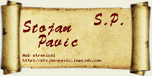 Stojan Pavić vizit kartica